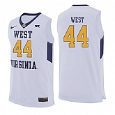 West Virginia Mountaineers 44 Jerry West White College Basketball Jersey Dzhi,baseball caps,new era cap wholesale,wholesale hats